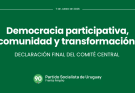Declaración del Comité Central